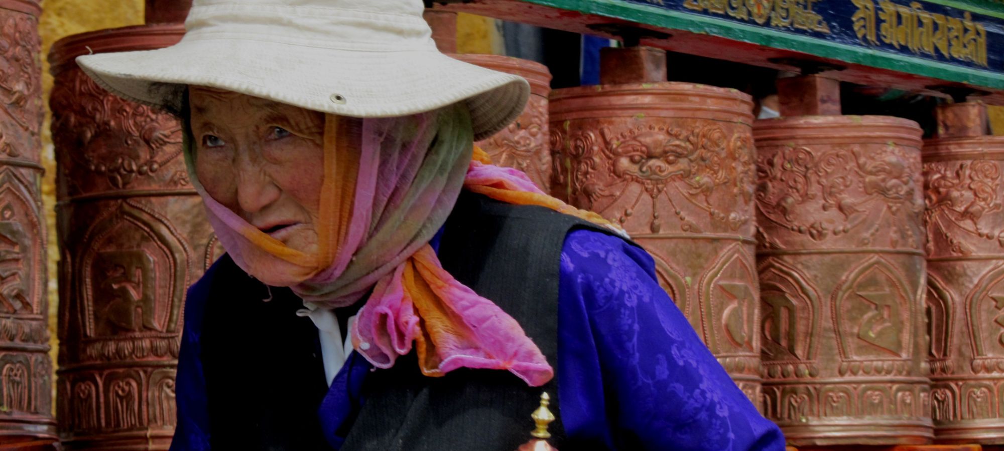 Prayer Wheel In Lhasa